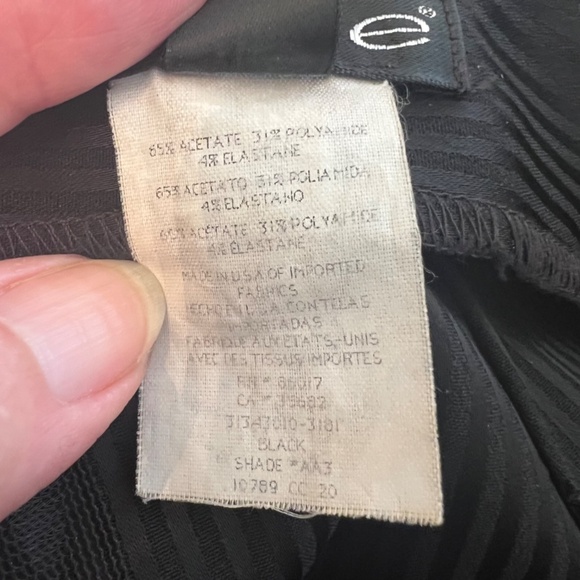 Bebe Black Pin Stripe Wide Leg Dress Pants - Picture 6 of 6